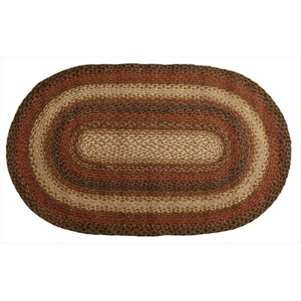 Homespice Decor Russet Hudson Jute Braided Rugs - Placemats - Oval - set of 4 594044 - main